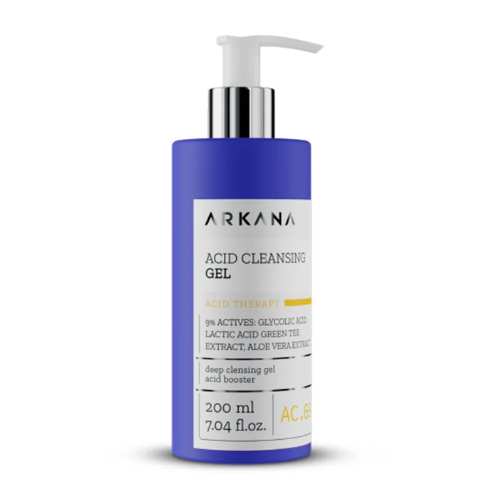 Deep cleansing gel and acid booster ژل پاک کننده عمقی و تقویت کننده اسید آرکانا 200 میل Acid Cleansing Gel ARKANA - تصویر 1