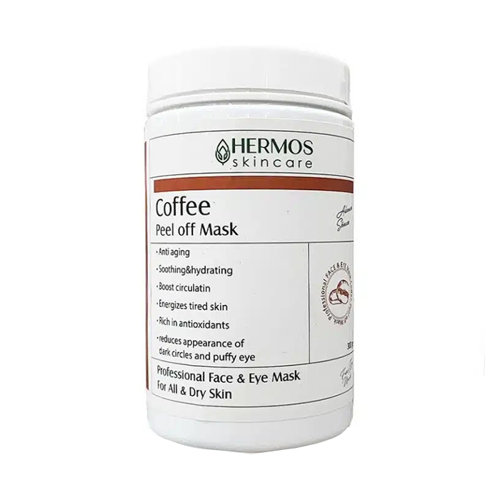 Hermos Coffee Peel Off Mask 300G ماسک لاتکسی قهوه هرموس حجم 300 گرم - تصویر 1