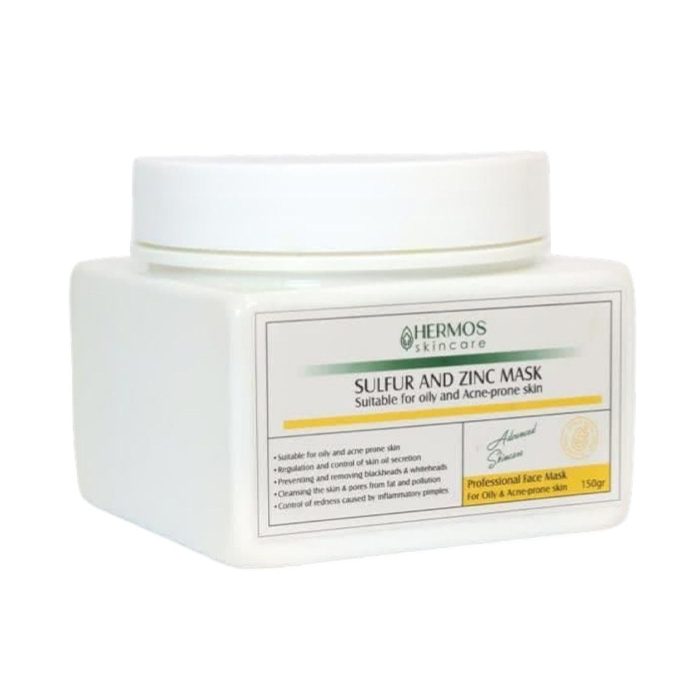 Hermos Sultur and Zinc Mask 150G ماسک سولفور و زینک هرموس حجم 150 گرم - تصویر 1