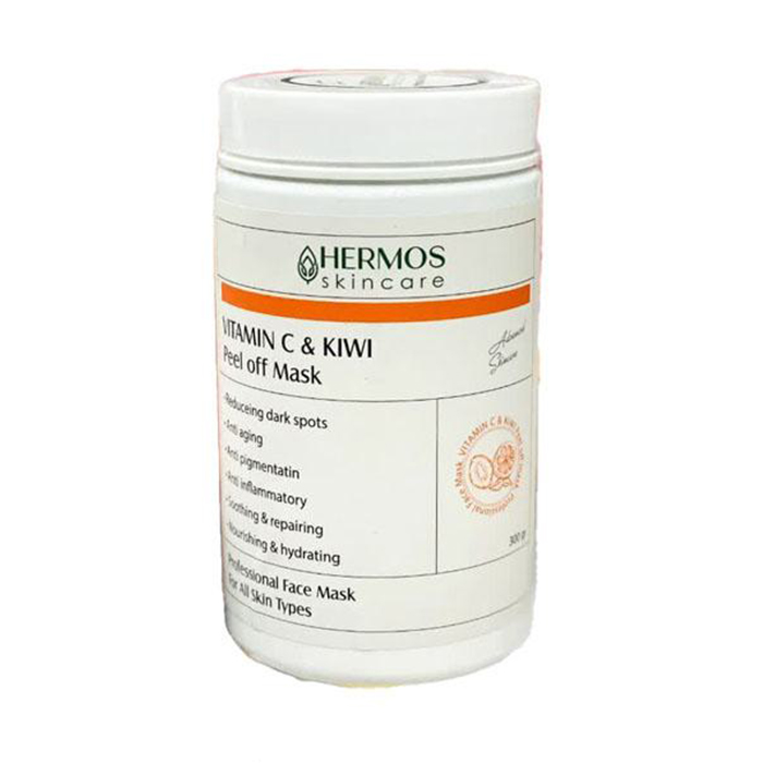 Hermos Vitamin C & Kiwi Peel Off Mask 300G ماسک لاتکسی ویتامین C و کیوی هرموس حجم 300 گرم - تصویر 1