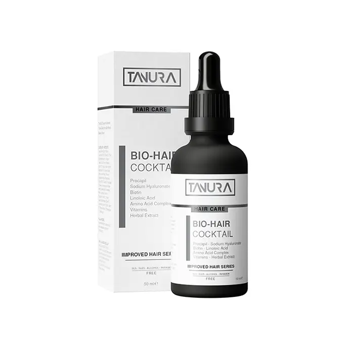 TANURA BIO-HAIR Coctail 50ML سرم بايو هير كوكتل مهار كننده DHT تنورا 50 میل - تصویر 1