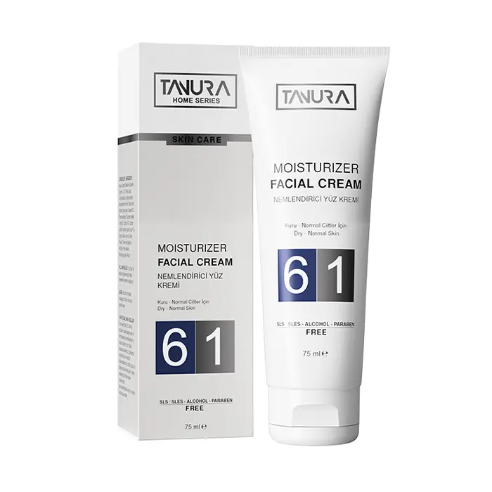 TANURA MOISTURIZER FACIAL CREAM DRY- NORMAL SKIN 75ML كرم مرطوب كننده و آبرسان پوست خشک و نرمال تنورا 75 میل - تصویر 1