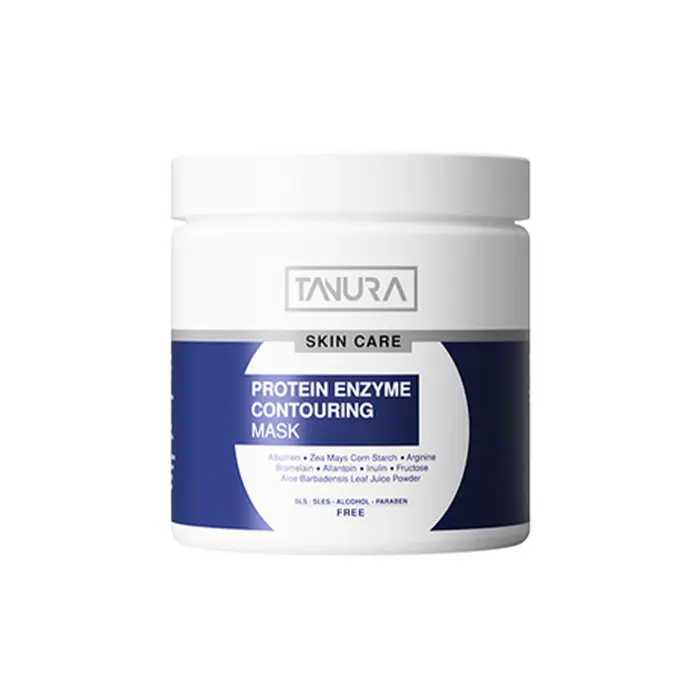 TANURA PROTEIN ENZYME CONTOURING MASK BILBEERY 250ML پودر آنزیم کانتورینگ پروتئينى تنورا 250 میل - تصویر 1