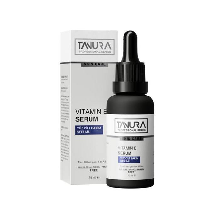TANURA VITAMIN E SERUM 30ML سرم ويتامين ای مناسب پوست خشک تنورا 30 میل - تصویر 1