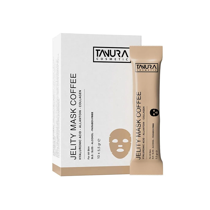 TANURA jelity mask coffe ماسک ژلیتو شاينينگ تنورا 10 ساشه - تصویر 1