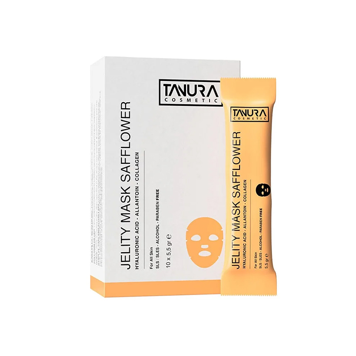 TANURA jelity mask safflower ماسک ژلیتو پيوريفاينگ تنورا 10 ساشه - تصویر 1