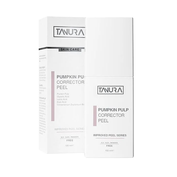 TENURA Pumkin Pulp corector peel 100ML اسید لایه بردار پامپكين پالپ كاركتور پيل تنورا 100 میل - تصویر 1