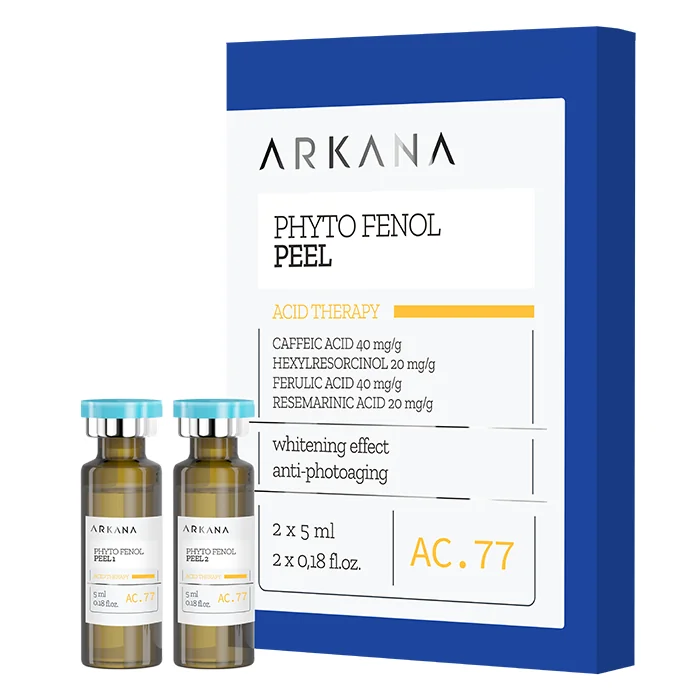 Brightening and rejuvenating exfoliating acid اسید لایه بردار روشن کننده و جوانساز آرکانا Phyto Fenol Peel - تصویر 1