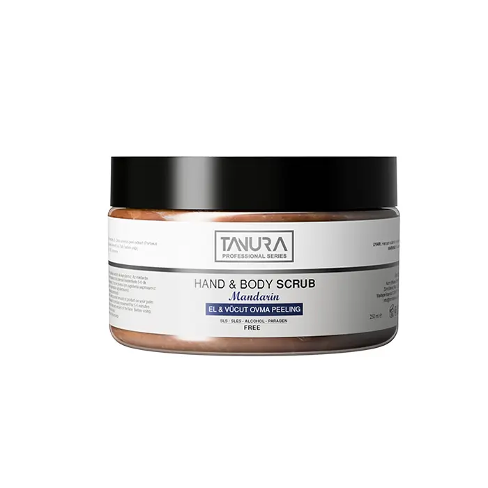 TANURA HAND & BODY SCRUB MANDARIN SCRUB 250ML اسكراب دست و بدن نارنگى تنورا 250 میل - تصویر 1