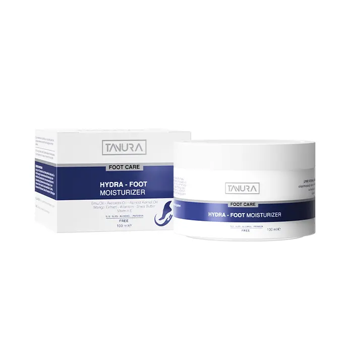 TANURA HYDRA FOOT MOISTURIZER 100ML مرطوب كننده و ترمیم کننده پا تنورا 100 میل - تصویر 1