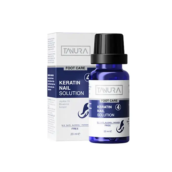 TANURA KERATIN NAIL TRIMMER4 20ML سرم کراتینه ناخن تنورا تقویت بافت پروتئین ناخن 20 میل - تصویر 1