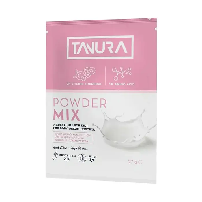 TANURA Powder mix low calorie diet پودر رژیمی پروتئینی تنورا کنترل کننده وزن 30 ساشه - تصویر 1