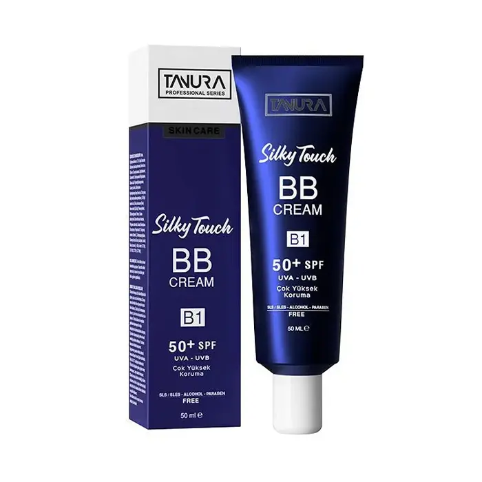 Tanura BB CREAM 50 SPF B1 LIGHT 50ML بی بی كرم روشن غير جوشزا با بافت ابريشمى تنورا 50 میل - تصویر 1