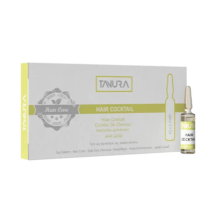 Tenora HAIR COCKTAIL SERUM ويال كوكتل مو قابليت جذب با نيدلينگ تنورا 5*10 میل - تصویر 1