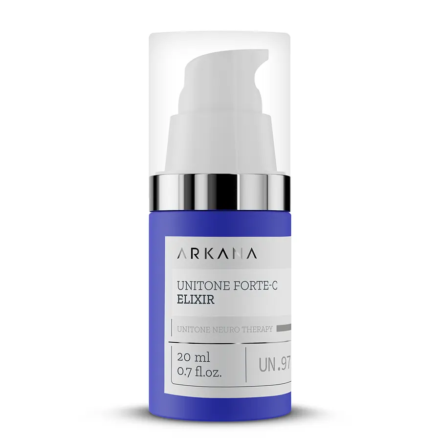 Unitone Forte C-Elixir UniTone Forte C‑Elixir ارکانا – سرم ویتامین C فوققوی، روشنکننده و ضدلک (20 میل) - تصویر 1