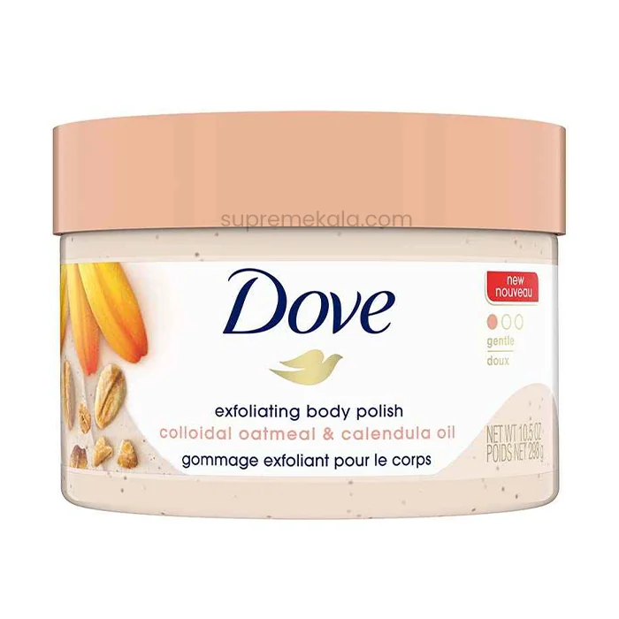 Dove-Oatmeal-and-Calendula-Body اسکراب بدن داو مدل جو دوسر و کالاندولا - Image 1