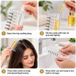 شانه روغن‌زن پوست سر مخزن‌دار Scalp Oil Applicator Comb - تصویر 7