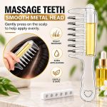 شانه روغن‌زن پوست سر مخزن‌دار Scalp Oil Applicator Comb - تصویر 11