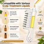 شانه روغن‌زن پوست سر مخزن‌دار Scalp Oil Applicator Comb - تصویر 3